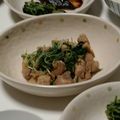 tinahase's cooksnap of when they made 鶏肉と水菜のシンプル炒め.