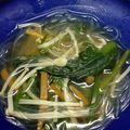 maru0310's cooksnap of when they made 白菜 チンゲン菜 えのきの春雨ｽｰﾌﾟ.