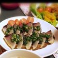 yuuumm1n's cooksnap of when they made ✿ねぎダレ♡鰹たたきのカルパッチョ✿.