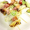 yukabocha's cooksnap of when they made ベーコンと野菜の串焼き.