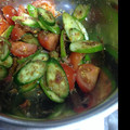 ちおゆか's cooksnap of when they made きゅうりとトマト　梅あえ(｡￫ˇ艸￩).