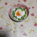 くネコまろす's cooksnap of when they made 簡単♪レンジdeいんげん目玉焼き☆お弁当.