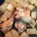 クロクロクローバー's cooksnap of when they made 手羽元と大根の甘辛煮.