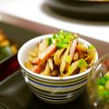 putimiko's cooksnap of when they made ごぼうと焼き豚の甘辛きんぴら.