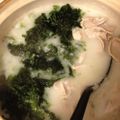 Yukkyyeah's cooksnap of when they made あおさと豚バラのお粥鍋.