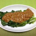 マチャミ☆'s cooksnap of when they made 簡単！小松菜のひき肉あんかけ.