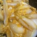 なーなちゃん's cooksnap of when they made 材料２つ簡単副菜☆玉ねぎと卵の油炒め♡.