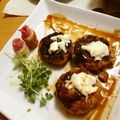 komutatata's cooksnap of when they made ハム＆ちくわで　お弁当箱に✿お花畑✿.