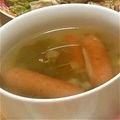 mama02♡'s cooksnap of when they made ✿セロリとウインナーのスープ✿.