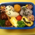hidekomam's cooksnap of when they made キャラ弁♪ハロウィン弁当♪.