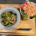 nok♡'s cooksnap of when they made 豚肉と小松菜のニンニク醤油炒め.