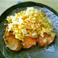 もここあらぶ's cooksnap of when they made 鮭とキャベツの炒め物.