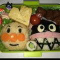 Ｓ大好きママ's cooksnap of when they made キャラ弁✿簡単アンパンマン＆バイキンマン.