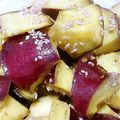 ぼぅろ。's cooksnap of when they made フライパン１つで簡単＊揚げない大学イモ.