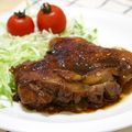 chiroyanma's cooksnap of when they made お酢と玉ねぎがポイントの照り焼きチキン.