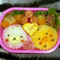 saa414's cooksnap of when they made コリラ＆キイロイトリのカップご飯弁当♪.