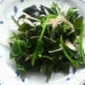 ふうせん＠３８'s cooksnap of when they made つるむらさきとわかめの中華風おひたし.