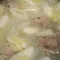 panda0000's cooksnap of when they made 白菜と肉団子と春雨の簡単スープ.