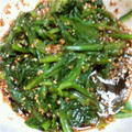 yotms's cooksnap of when they made 簡単☆春菊とほうれん草のごま和え♪.