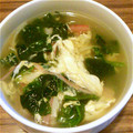 c_couleur's cooksnap of when they made ほうれん草とカニカマの中華スープ.