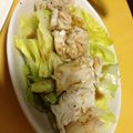 poohmoe13's cooksnap of when they made ✽ヘルシ～ささみの酒蒸しキャベツ添え✽.