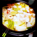 katkimryi's cooksnap of when they made お夜食に！ささみと白菜のササっと塩麹鍋.