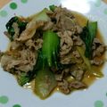 ☆悠梨☆'s cooksnap of when they made 豚肉とチンゲン菜のオイスター炒め.