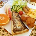 ルリナ's cooksnap of when they made アーモンド焼きチョコクリームトースト♡.