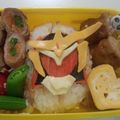ハニ吉's cooksnap of when they made キャラ弁当＊仮面ライダーガイム.
