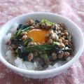 スタイリッシュママ's cooksnap of when they made 大好きな納豆☆冷めても美味♪酢飯納豆丼♪.