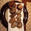 tacacojam's cooksnap of when they made 中国の友に教わったナスのはさみ揚げ　.