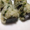 ケンキチ's cooksnap of when they made 小松菜とじゃことおかかのおにぎり.