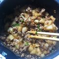 otonari3's cooksnap of when they made 納豆とたくあんのそぼろ炒め.
