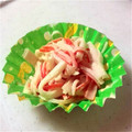 チョッコミント's cooksnap of when they made お弁当に♪かにかまの醤油マヨ和え.