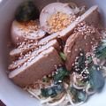 ゆみまろん's cooksnap of when they made レンジで♫冷たい♬ごまラーメン.