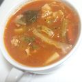ᎩᏌᎩᏌ's cooksnap of when they made 残り野菜でトマトスープ.