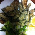 もこU・x・U's cooksnap of when they made 牡蠣焼きと葱のバター焼きの盛り合わせ.