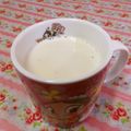 赤い電話's cooksnap of when they made 忙しいＯＬ＆ママへ　きなこホットミルク.