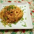 りけい。's cooksnap of when they made 桃ラーで冷製ツナマヨパスタ.