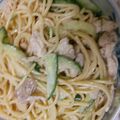 ENO1001's cooksnap of when they made 爽やか～！しそとﾂﾅのサラスパ.