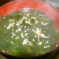 Satoco❋'s cooksnap of when they made 干しえびとワカメのスープ.