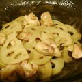 カンガルーの森's cooksnap of when they made レンコンと鶏もも肉のマヨ炒め.
