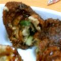 komariii's cooksnap of when they made チーズとしそのロール豚かつ.