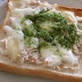 ぽんずー's cooksnap of when they made ツナマヨトースト♪青のりかけ♬.