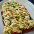 mass123's cooksnap of when they made ツナポテピザトースト.