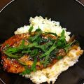degmari's cooksnap of when they made イワシのかば焼丼(゜))<<.