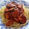にょにょんこりん's cooksnap of when they made 簡単！鶏とナスのトマトソーススパゲティ.