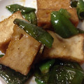moon10's cooksnap of when they made お弁当に♪厚揚げとピーマンのしょうが炒め.