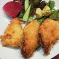 ミーリュウ's cooksnap of when they made オーロラ味の簡単チキンのパン粉焼き♪.