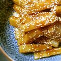 クリーミーおかみ's cooksnap of when they made 食べたら思わず「うまっ。」長芋の甘辛揚げ.